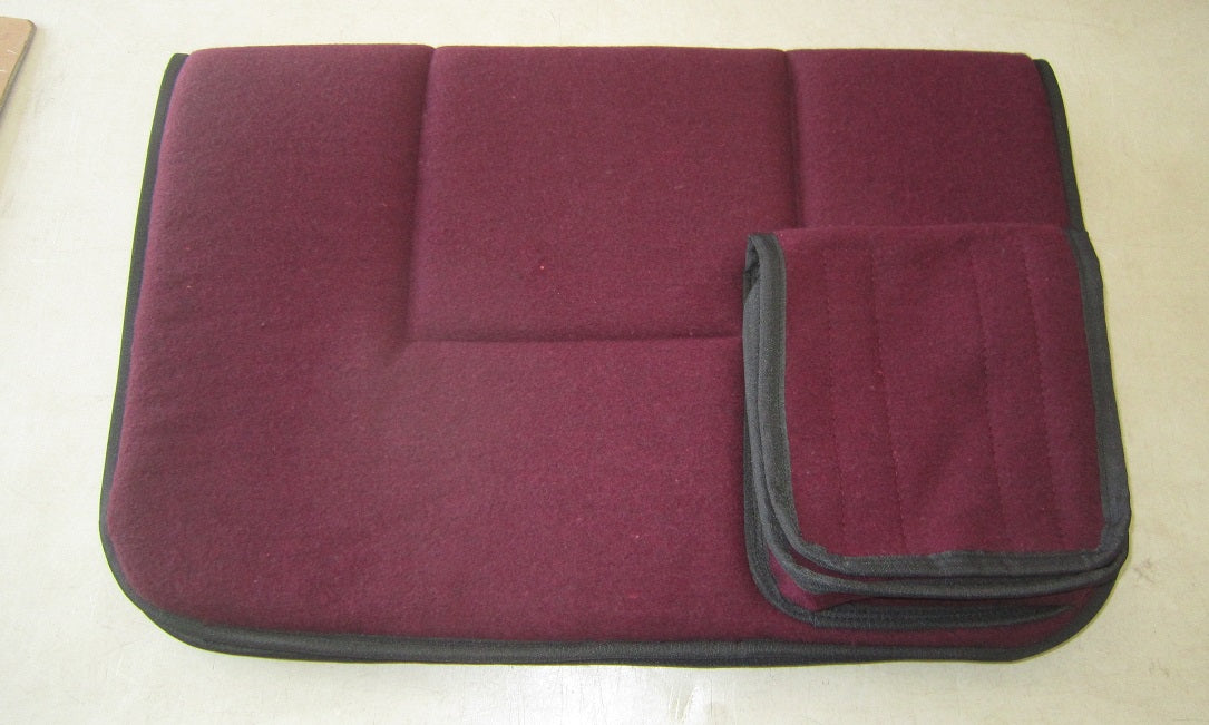 Saddle Blankets Kersey Wool with Pockets
