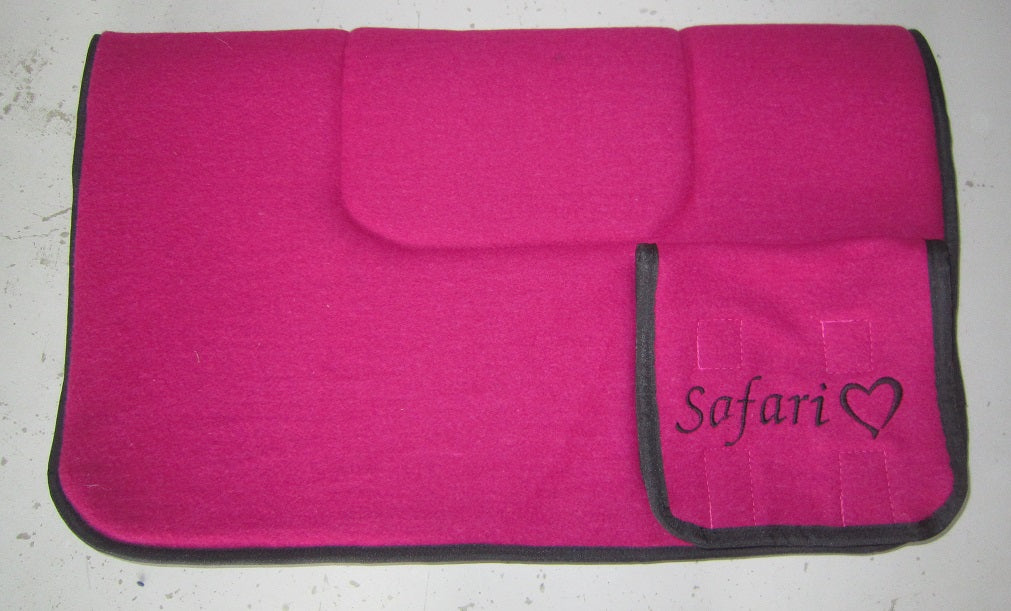 Saddle Blankets Kersey Wool with Pockets